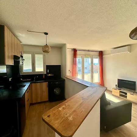 La Savane Avec Parking Privatif Et Climatisation アパート ペルピニャン